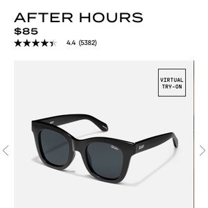 Quay After Hours Sunglasses Black Polarized
